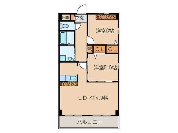 ソシア大口の物件間取画像